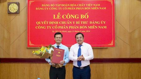 Bổ nhiệm ông Đỗ Văn Tuấn làm Bí thư, Tổng Giám đốc Công ty CP Phân bón Miền Nam