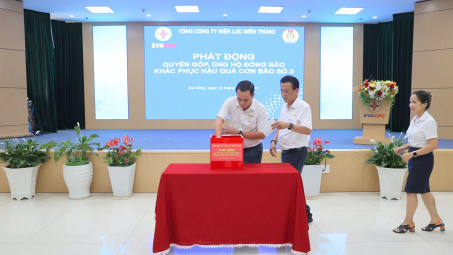EVNCPC ủng hộ đồng bào chịu ảnh hưởng bão Yagi gần 4,7 tỷ đồng