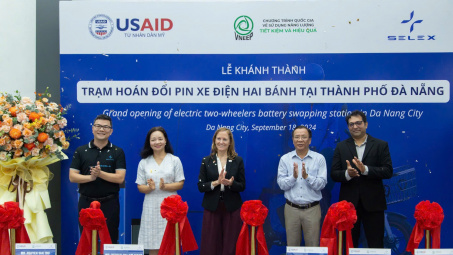 Khánh thành trạm hoán đổi pin xe điện hai bánh đầu tiên tại Đà Nẵng