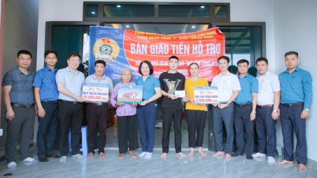 Than Thống Nhất trao kinh phí hỗ trợ xây nhà “Mái ấm Công đoàn” năm 2024