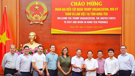 Công ty con của Đô thị Kinh Bắc (KBC) đề xuất The Trump Organization đầu tư vào Hưng Yên