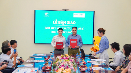 Đưa vào vận hành Nhà máy xử lý nước thải tại KCN Dệt May Phố Nối