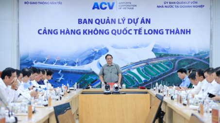 Thủ tướng: Đẩy nhanh tiến độ, cơ bản hoàn thành sân bay Long Thành vào cuối năm 2025