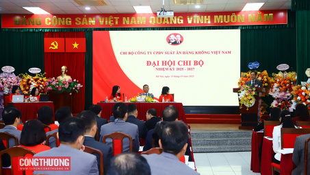 Đại hội Chi bộ Công ty Cổ phần Dịch vụ Suất ăn Hàng không Việt Nam: Đoàn kết - Dân chủ - Kỷ cương - Đột phá - Phát triển