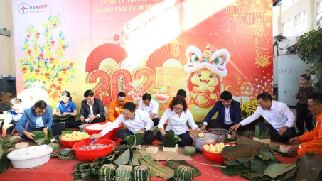 Tết sớm của những người lính truyền tải điện 3