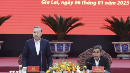 Tổng Bí thư Tô Lâm: Phát triển Gia Lai trở thành tỉnh khá của khu vực Duyên hải miền Trung - Tây Nguyên