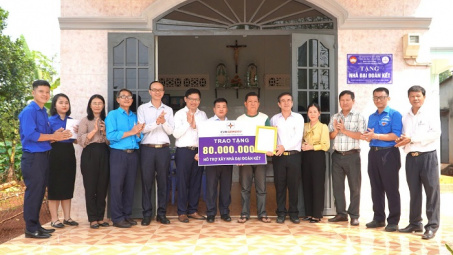 Công ty Nhiệt điện Phú Mỹ: Hỗ trợ thêm 3 gia đình khó khăn có nhà mới đón Tết