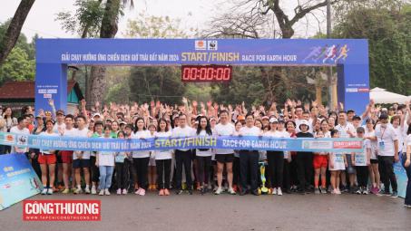 Lan toả tinh thần "Tiết kiệm điện - Thành thói quen" qua Giải chạy hưởng ứng Chiến dịch Giờ Trái đất 2024