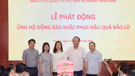 Cục Quản lý và Phát triển thị trường trong nước phát động ủng hộ đồng bào bị ảnh hưởng bão lũ