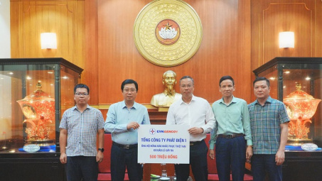 EVNGENCO1 ủng hộ 500 triệu đồng góp phần khắc phục thiệt hại do bão lũ