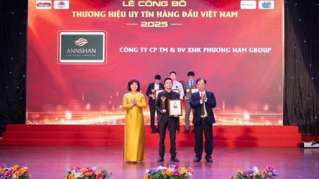 Trà Annshan được vinh danh Top 10 Thương hiệu uy tín hàng đầu Việt Nam 2025