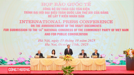 Họp báo quốc tế công bố dự thảo các văn kiện trình Đại hội XIV của Đảng để lấy ý kiến nhân dân