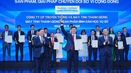 Máy tính Thánh Gióng giành Giải “Sản phẩm chuyển đổi số tiêu biểu vì cộng đồng” tại VDA 2025