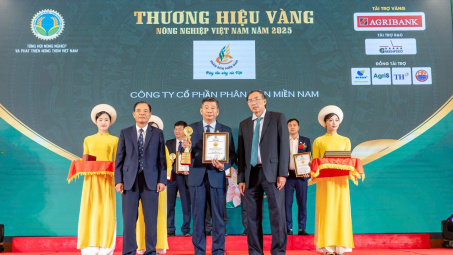 Phân bón Miền Nam vinh dự nhận danh hiệu “Thương hiệu Vàng Nông nghiệp Việt Nam 2025”