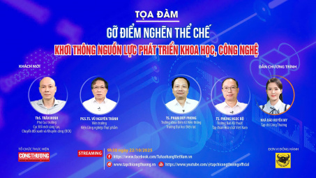 [Tọa đàm trực tuyến] Gỡ điểm nghẽn thể chế - Khơi thông nguồn lực phát triển khoa học, công nghệ