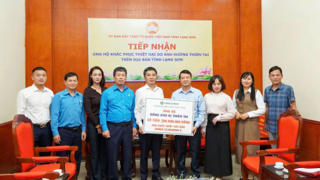 Vinachem sẻ chia cùng người dân Bắc Ninh, Lạng Sơn khắc phục hậu quả lũ lụt