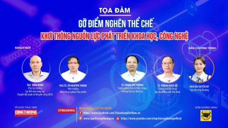 [TRỰC TUYẾN] Gỡ điểm nghẽn thể chế - Khơi thông nguồn lực phát triển khoa học, công nghệ