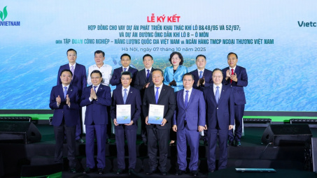 Petrovietnam và Vietcombank ký kết hợp đồng tín dụng cho Chuỗi dự án khí điện Lô B - Ô Môn