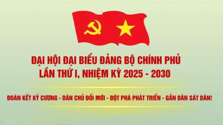 [Infographic] Đại hội đại biểu Đảng bộ Chính phủ lần thứ I, nhiệm kỳ 2025- 2030
