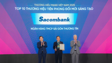 14 năm liên tiếp Ngân hàng Sacombank giữ vững danh hiệu thương hiệu mạnh Việt Nam