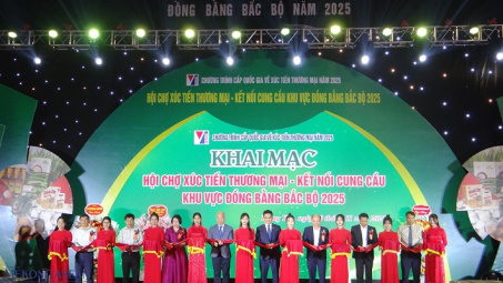 Hưng Yên khai mạc Hội chợ Xúc tiến thương mại - Kết nối cung cầu khu vực Đồng bằng Bắc Bộ 2025