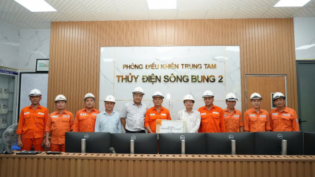 Thủy điện Sông Bung: Thăm, động viên người lao động vượt khó đảm bảo dòng điện an toàn, liên tục trong mùa mưa bão