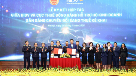 Ngân hàng BIDV cùng ngành Thuế  đồng hành hỗ trợ hộ kinh doanh chuyển đổi, bứt phá