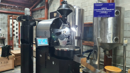 Khuyến công Đắk Lắk nâng hiệu quả chế biến cà phê bằng hỗ trợ công nghệ rang hiện đại
