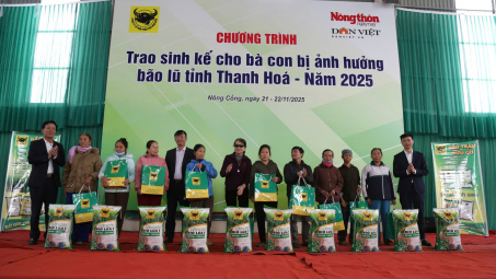 Phân bón Bình Điền trao 1.600 gói sinh kế giúp nông dân Thanh Hóa tái thiết sản xuất sau bão lũ