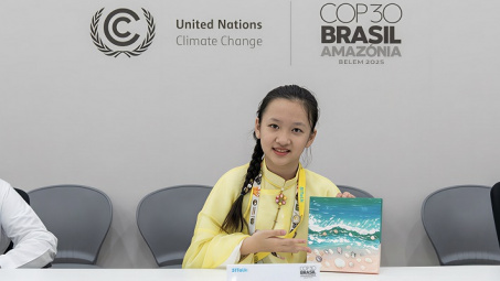 Tiếng nói xanh của thiếu niên Việt Nam tại COP30 Brazil