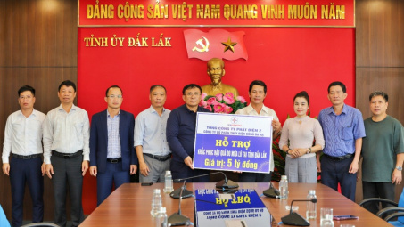 Tổng công ty Phát điện 2: Trao hỗ trợ 8 tỷ đồng tại Đắk Lắk và Gia Lai