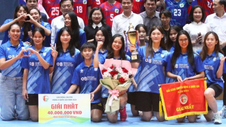 Đội bóng chuyền nữ Hà Nội Tasco Auto vô địch Giải bóng chuyền hạng A quốc gia năm 2025.