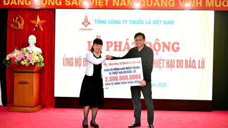 Vinataba ủng hộ gần 10 tỷ đồng hỗ trợ đồng bào khắc phục hậu quả bão lũ