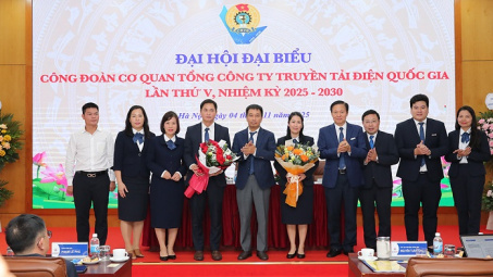 Đại hội đại biểu Công đoàn Cơ quan EVNNPT lần thứ V, nhiệm kỳ 2025-2030 thành công tốt đẹp