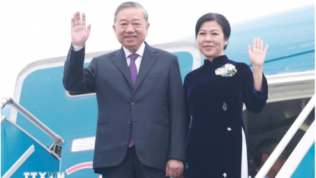Tổng Bí thư Tô Lâm và Phu nhân lên đường thăm cấp Nhà nước tới Lào
