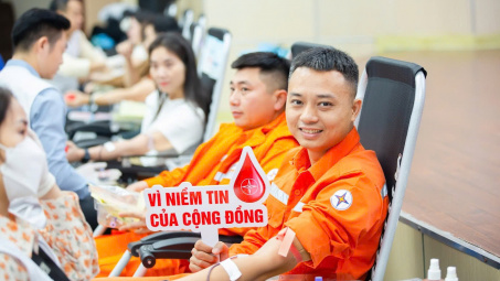 11 năm Tuần lễ hồng EVN: Hơn 105.000 đơn vị máu trao gửi sự sống