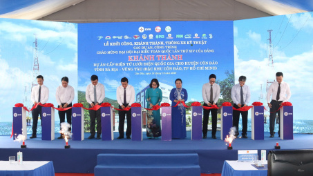 EVN khánh thành dự án hạ tầng năng lượng then chốt cho đặc khu Côn Đảo