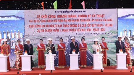 Khởi công dự án xây dựng đường bộ cao tốc Quy Nhơn - Pleiku