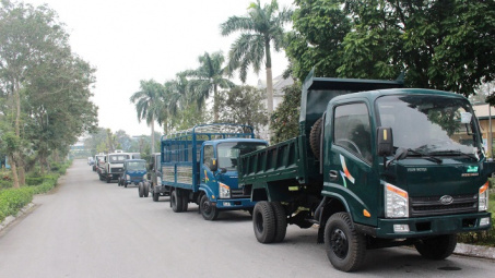 VEAM MOTOR đấu giá xe tồn kho - Kiểm tra khí thải thực tế, bảo đảm đáp ứng quy chuẩn lưu hành