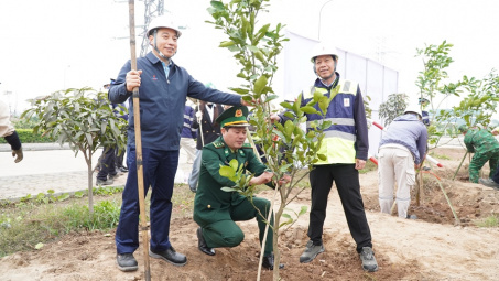 Nhà máy Nhiệt điện Thái Bình 2: Phát động “Tết trồng cây đời đời nhớ ơn Bác Hồ” xuân Ất Tỵ 2025