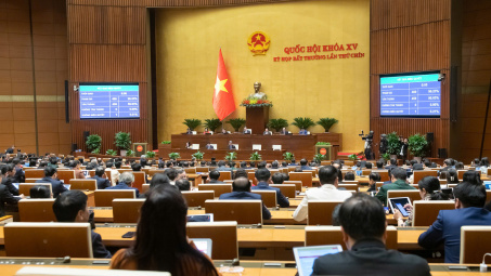 Quốc hội thông qua Nghị quyết về cơ chế, chính sách đặc thù xây dựng dự án điện hạt nhân Ninh Thuận với tỷ lệ tán thành cao