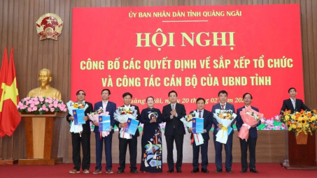 Quảng Ngãi: Bổ nhiệm lãnh đạo các sở mới thành lập