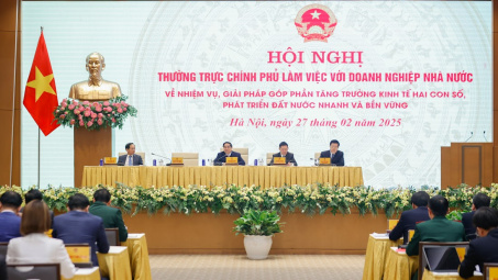 Hội nghị Thường trực Chính phủ làm việc với doanh nghiệp Nhà nước về thúc đẩy tăng trưởng kinh tế