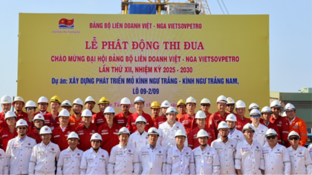 Vietsovpetro: Phát động thi đua hoàn thành vượt tiến độ dự án Kình Ngư Trắng – Kình Ngư Trắng Nam