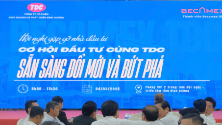 Công ty CP Kinh doanh và Phát triển Bình Dương (TDC) tổ chức thành công Hội nghị gặp gỡ Nhà đầu tư năm 2025