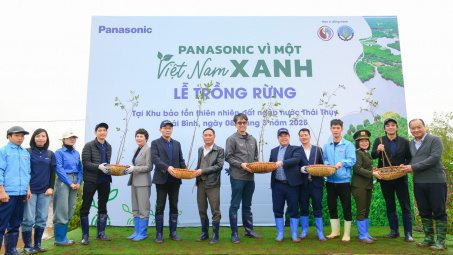 Panasonic trồng rừng ngập mặn tại tỉnh Thái Bình - vì một Việt Nam xanh
