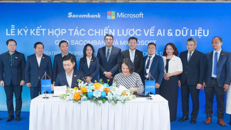 Ngân hàng Sacombank và Microsoft Việt Nam hợp tác chiến lược về AI và dữ liệu