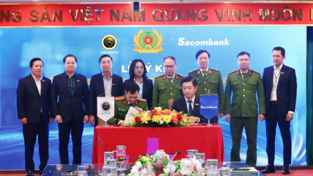 Ngân hàng Sacombank và Trung tâm RAR - Bộ Công an ký kết dịch vụ xác thực điện tử