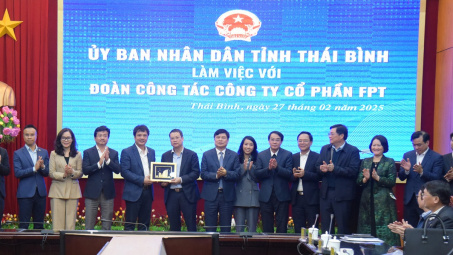 Tập đoàn FPT đề xuất hợp tác về chuyển đổi số và đầu tư giáo dục tại tỉnh Thái Bình