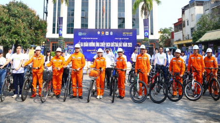 PC Nam Định: Tổ chức lễ ra quân hưởng ứng sự kiện Giờ Trái đất năm 2025